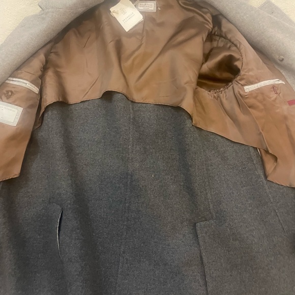BRUNELLO CUCINELLI GREY COAT SIZE 50/L - Picture 11 of 13